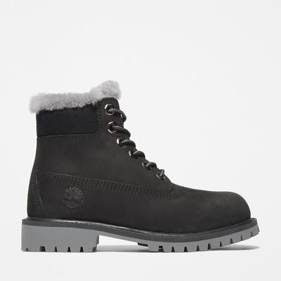 Timberland Premium 6 Inch Winter Bot Çocuk Siyah | TR-7694A