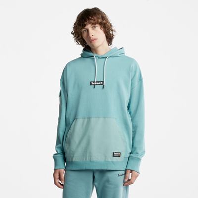 Timberland Progressive Utility Mixed-Media Kapüşonlu Sweatshirt Erkek Mavi | TR-3817M