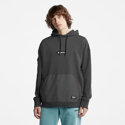 Timberland Progressive Utility Mixed-Media Kapüşonlu Sweatshirt Erkek Obsidian | TR-6381W