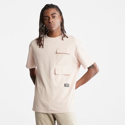 Timberland Progressive Utility Multi-Pocket Heavyweight Tişört Erkek Pembe | TR-3058K