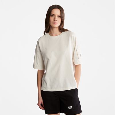 Timberland Progressive Utility Pocket Tişört Kadın Beyaz | TR-3910G