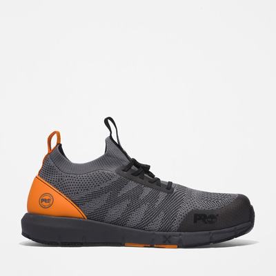 Timberland Radius Composite Burunlu İş Sneaker İş Ayakkabısı Erkek Gri Turuncu | TR-6742F