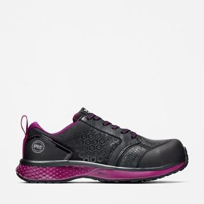 Timberland Reaxion Composite Burunlu İş Sneaker İş Ayakkabısı Kadın Siyah Mor | TR-4230Z