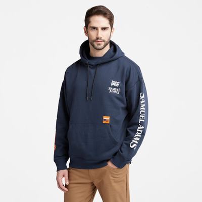 Timberland Sam Adams x Timberland PRO® Beerproof Kapüşonlu Sweatshirt Erkek Lacivert | TR-9704M