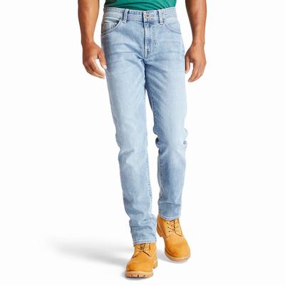 Timberland Sargent Lake Stretch Kot Pantolon Erkek Açık Mavi | TR-2901Z