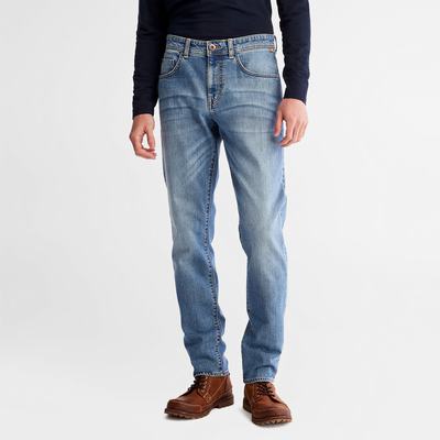 Timberland Sargent Lake Stretch Kot Pantolon Erkek Açık Mavi | TR-7415M