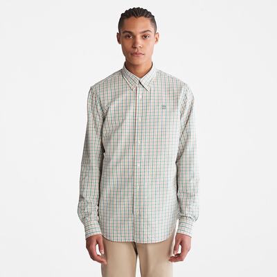 Timberland Seersucker Gingham Gömlek Erkek Açık Pembe | TR-8659W