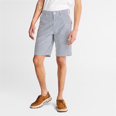 Timberland Seersucker Şort Erkek Mavi | TR-8042P