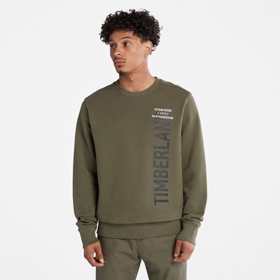 Timberland Side-logo Tişörtü Erkek Koyu Yeşil | TR-9574C