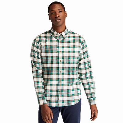 Timberland SolucellAir™ Tartan Gömlek Erkek Yeşil | TR-0951D