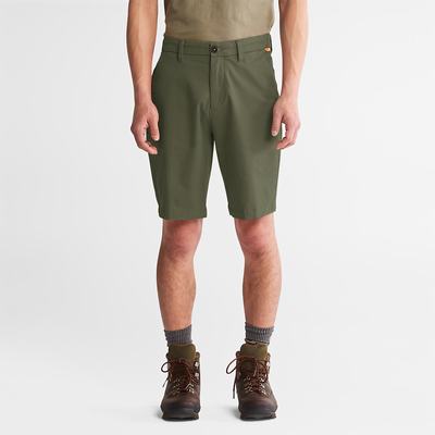 Timberland Squam Lake Stretch Chino Şort Erkek Yeşil | TR-0987D
