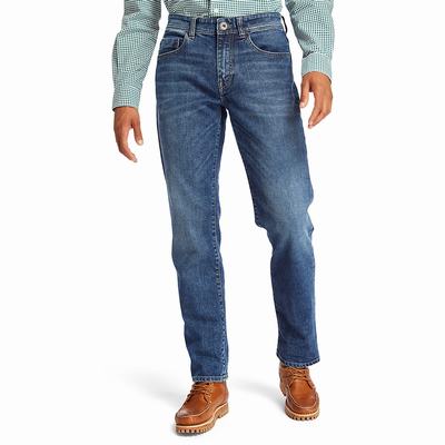 Timberland Squam Lake Stretch Kot Pantolon Erkek Mavi | TR-5189X