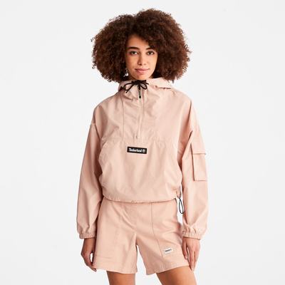 Timberland Su-Repellent Sokak Cropped Anorak Ceket Kadın Pembe | TR-1536M