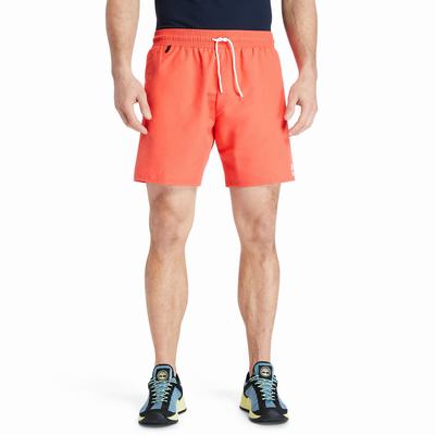 Timberland Sunapee Lake Solid-colour Swim Şort Erkek Kırmızı | TR-6759N