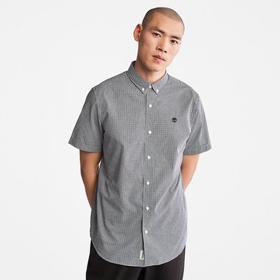 Timberland Suncook River Kısa-Sleeve Poplin Gömlek Erkek Lacivert | TR-6372P