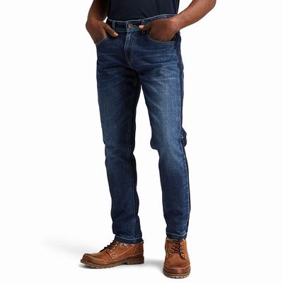 Timberland Tapered-leg Konfor Kot Pantolon Erkek Koyu Mavi | TR-1854C