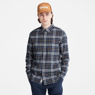 Timberland Tartan Shirt with SolucellAir™ Teknolojileri Gömlek Erkek Lacivert | TR-1746C