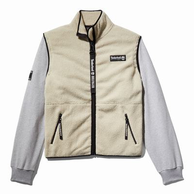 Timberland Tommy Hilfiger x Timberland® Re-imagined Hibrit Polar Ceketler Erkek Bej Rengi | TR-2950D