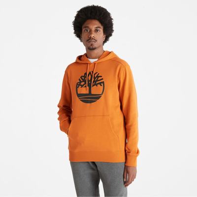 Timberland Tree-Logo Kapüşonlu Sweatshirt Erkek Turuncu | TR-4739C