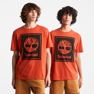 Timberland Tree Logo Tişört Kadın Turuncu | TR-5689Z