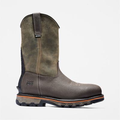 Timberland True Grit Pull On Composite Burunlu Waterproof Iş Botu Erkek Kahverengi | TR-0632P