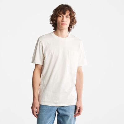 Timberland Utility Back-Graphic Tişört Erkek Beyaz | TR-4018G
