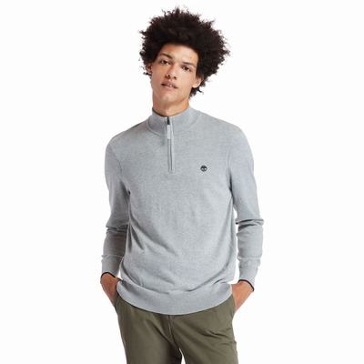 Timberland Williams River Half-zip Kazak Erkek Gri | TR-3589X