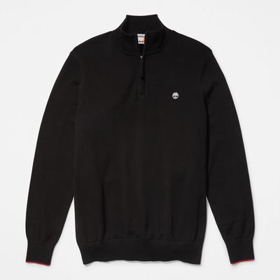 Timberland Williams River Half-zip Kazak Erkek Siyah | TR-7910C