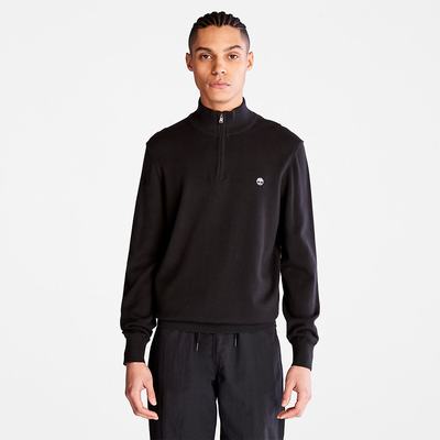 Timberland Williams River Zip-neck Kazak Erkek Siyah | TR-2758K