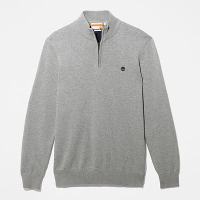 Timberland Williams River Zip-neck Kazak Erkek Gri | TR-6820L